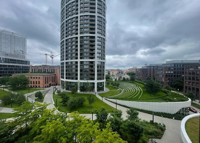 דירה Sky Park 26th Floor Free Parking Free Wi-fi *